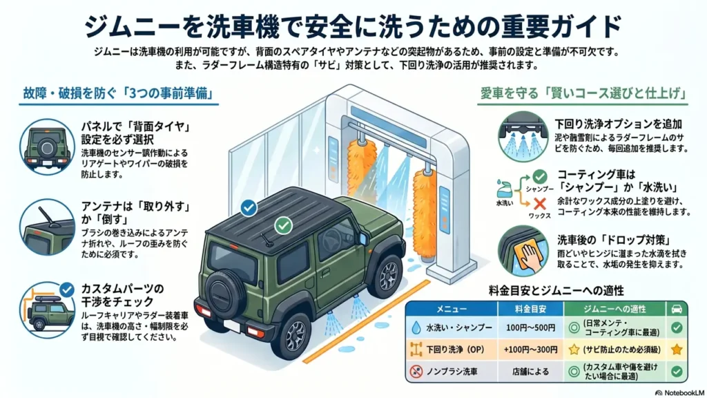 Tips for Using Car Wash Machines with the Jimny and Recommended Options
