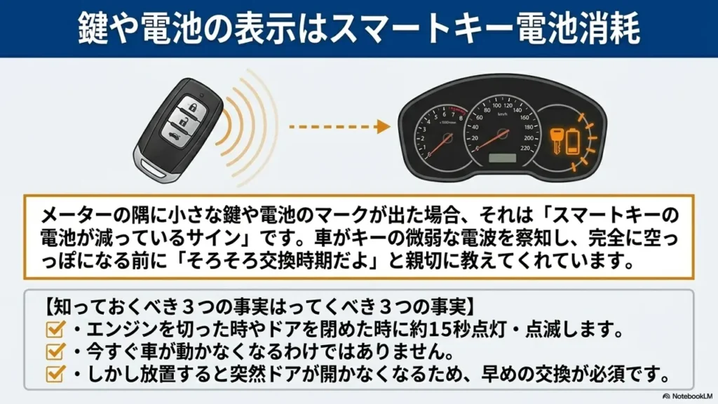 Key-or-battery-displays-indicate-smart-key-battery-drain