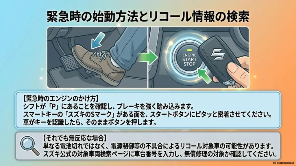 Emergency-starting-methods-and-how-to-search-for-recall-information