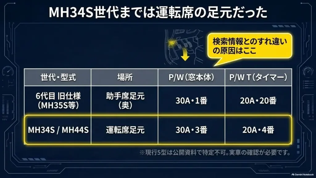 wagon-r-mh34s-fuse-box-driver-footwell-comparison-table