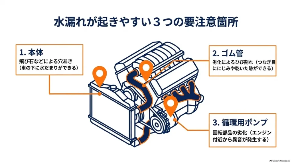 hustler-coolant-leak-prone-3-points-diagram