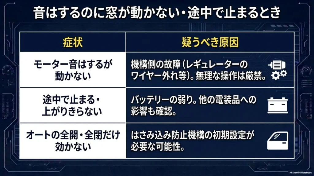 wagon-r-power-window-symptom-cause-table
