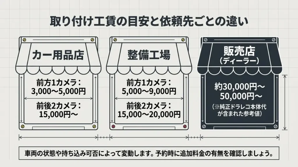 wagon-r-dashcam-install-labor-cost-by-shop-type-price-table