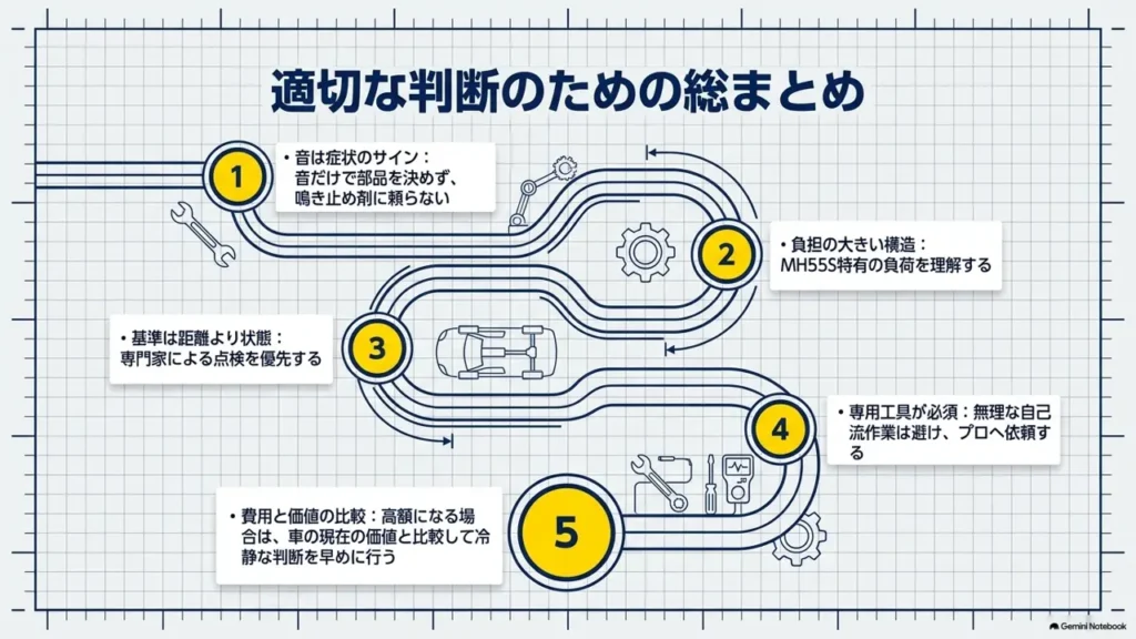 wagon-r-belt-noise-replacement-decision-summary-roadmap