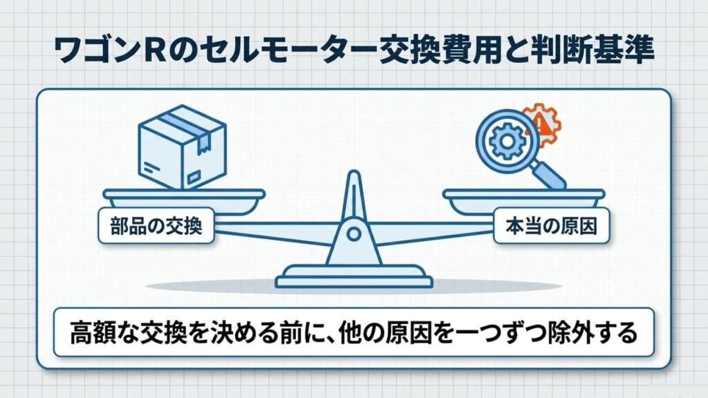 wagon-r-starter-replacement-cost-decision-balance-scale