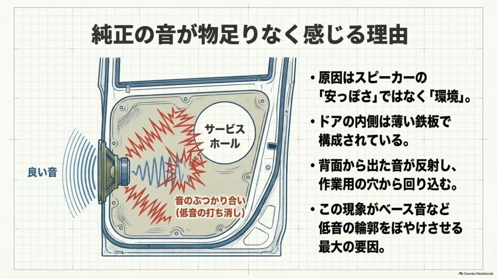 純正の音が物足りなく感じる理由