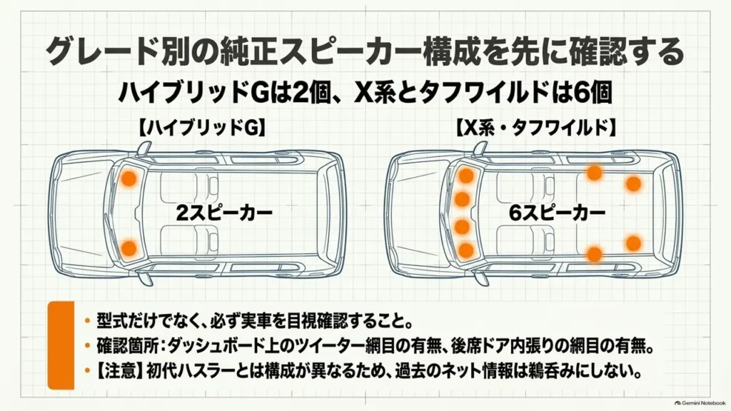 HYBRID Gは2個、X系とタフワイルドは6個