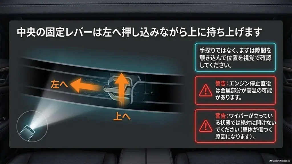 hustler-bonnet-lock-lever-push-left-lift