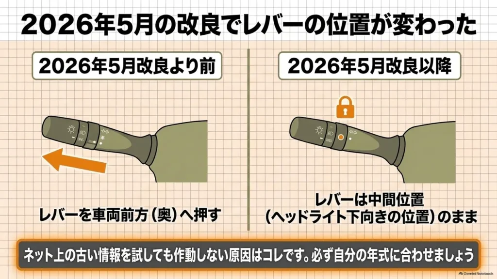 hustler-high-beam-lever-position-before-after-diagram