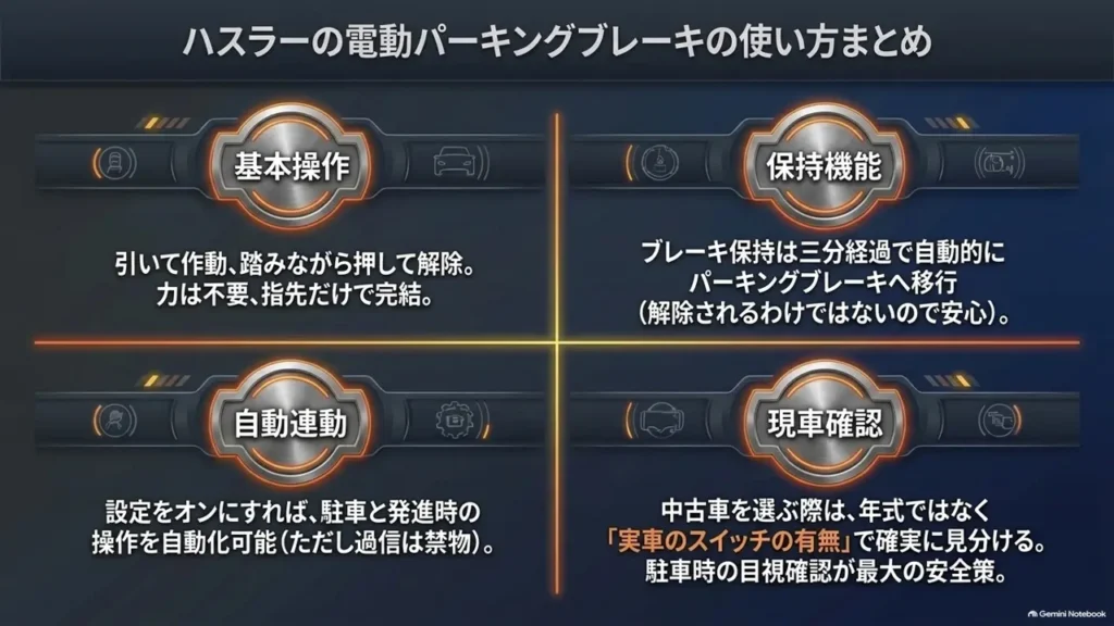 suzuki-hustler-parking-brake-usage-summary-quadrant