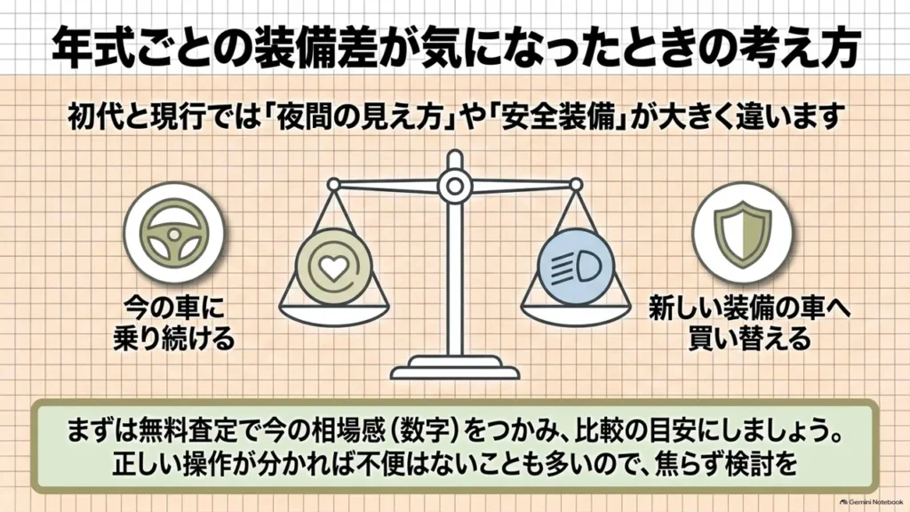 hustler-equipment-generation-gap-decision-scale-diagram