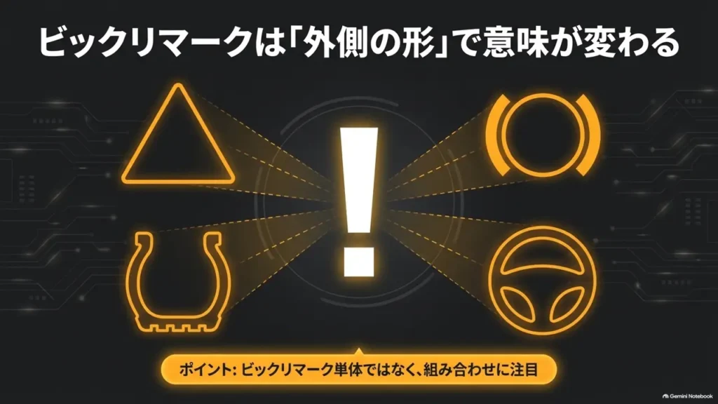 hustler-exclamation-mark-triangle-circle-shape-icon-set