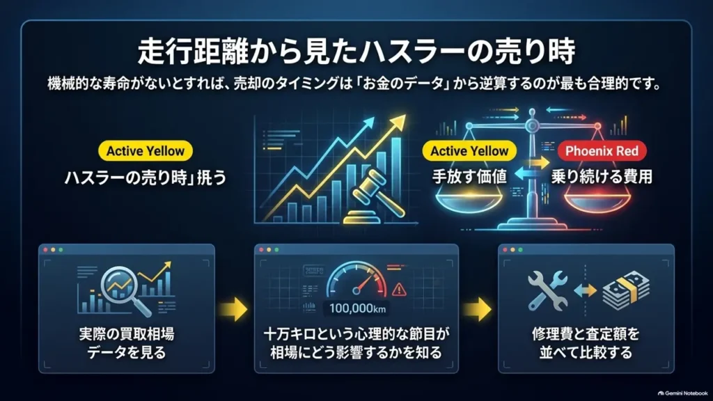 hustler-resale-timing-mileage-strategy