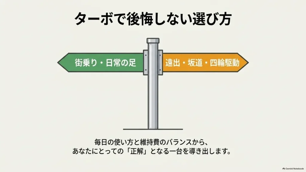 hustler-na-turbo-choice-signpost-illustration