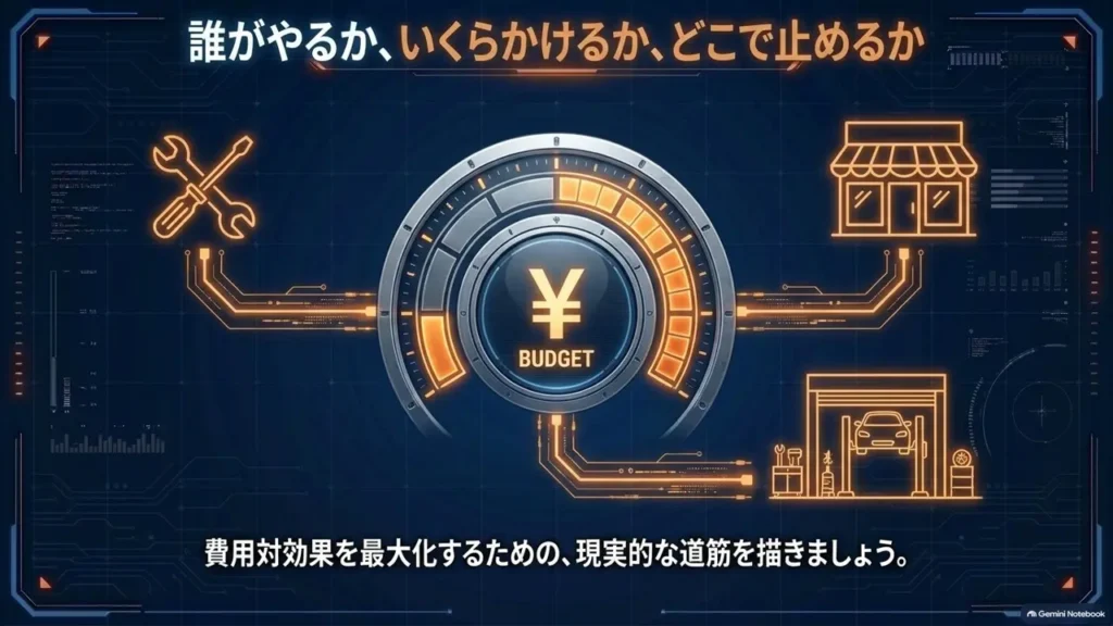 費用と頼み先を決めてから手を付ける