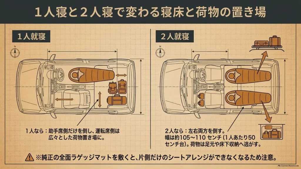 hustler-camping-1-vs-2-person-layout-luggage-placement