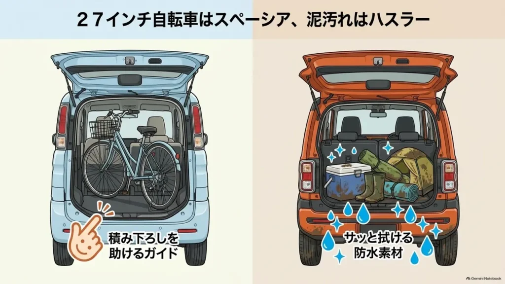 suzuki-hustler-spacia-cargo-bicycle-mud-resistance-illustration