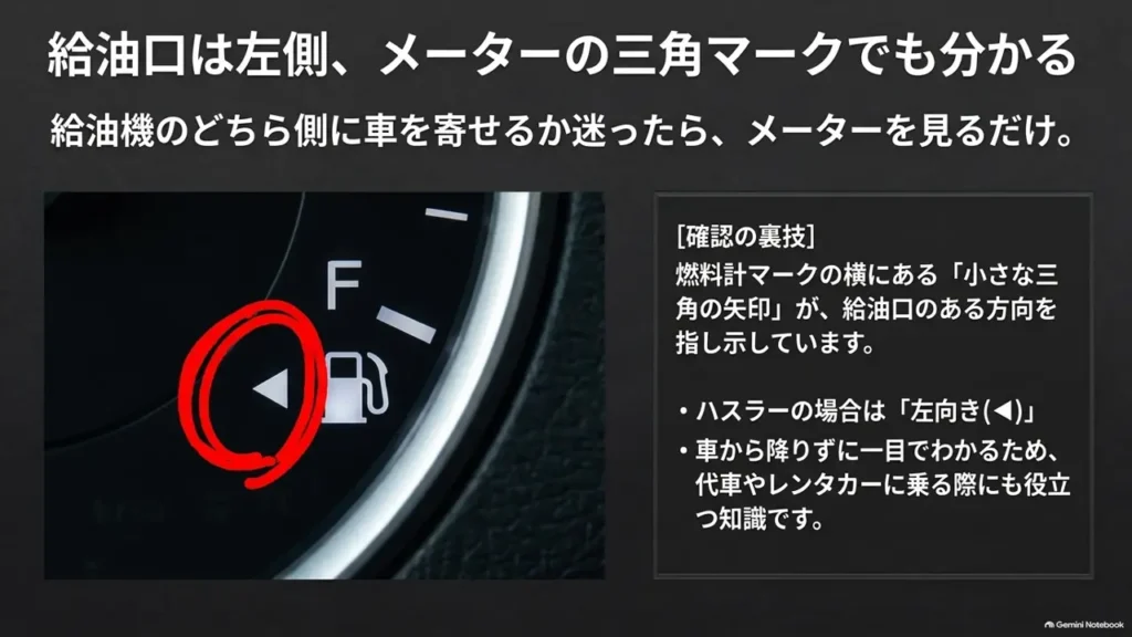 suzuki-hustler-fuel-door-left-side-triangle-mark