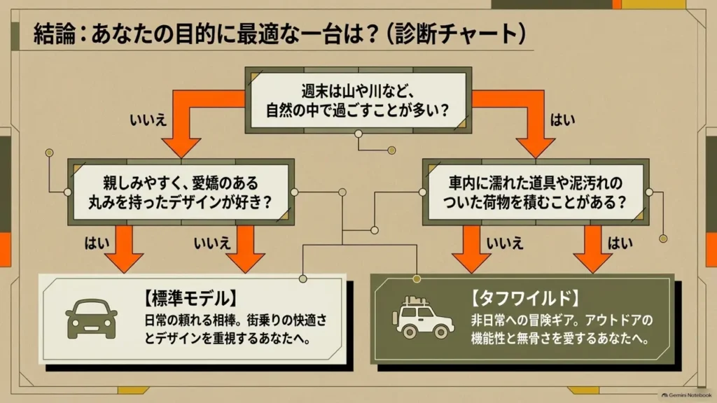 hustler-tough-wild-selection-diagnosis-flowchart-standard-or-tough-wild