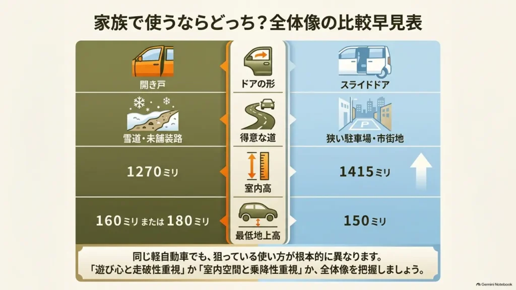 suzuki-hustler-spacia-comparison-overview-table