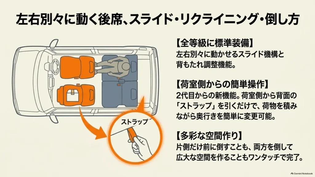 hustler-rear-seat-left-right-independent-fold-steps-diagram