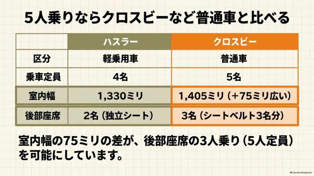 hustler-vs-crossbee-width-rear-seat-comparison-table